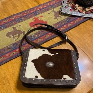 American West Cowhide Leather Purse